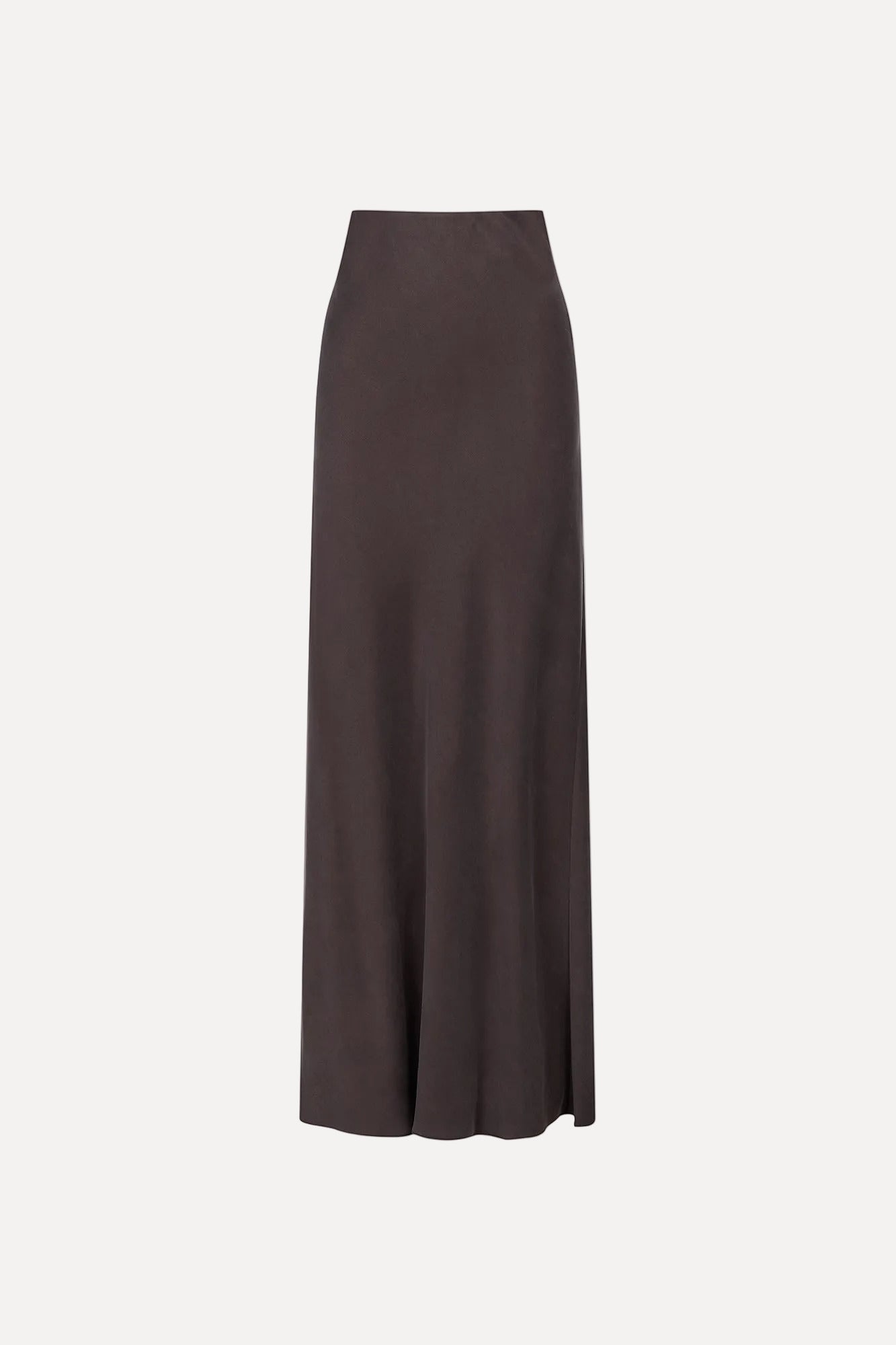 Long brown skirt on a white background